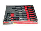 Snap On Tools New Sgdx120br 12pc Red Soft Grip Combo Screwdriver Set Usa