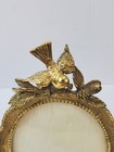 Vintage Matson F1742 61b 24kt Gold Plated Bird   Dogwood Oval Photo Frame 