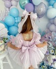 Girls Mermaid Sequin Dress Baby Girl 1st Birthday Dress Pastel Party Dress