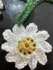      Cute Hand Crochet Daisy Flowers Bunting Sequins Window Christmas Camper Gift