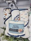 Baby Boy 12 Piece Bath Set Hooded Towel Washcloth Set Construction And Elephant
