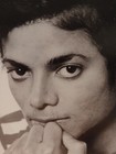 Michael Jackson Original Black   White Promo Press Photo 1982 Thriller Era Vntg
