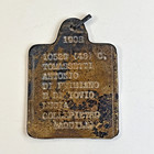 Ww1 Italian Army Dog Id Tag 1908 Tomassetti Antonio Collepietro  aquila  49b85