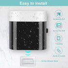 Toothbrush Holder Toothpaste Dispenser Wall Mounted With Cover  4 Slots Tooth Br