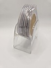 Lucite Square Cork Coaster Set Of 7 W  Clear Holder Rack Mcm Vintage