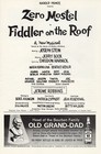 Zero Mostel  fiddler On The Roof  Bock And Harnick 1964 Rare Tryout Playbill