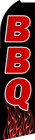 Bbq Flutter Flag Tall Barbeque Advertising Sign Feather Swooper Bow Banner