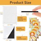 80pcs Sublimation Magnet Blanks 40 Sublimation Blanks 40 Soft Magnet 