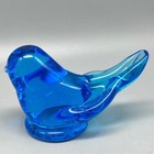 Signed Leo Ward 1989 Blue Bird Of Happiness 4  Figurine  Terra Studio Sticker