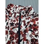 Kerrits Womens Red Black Floral Quarter Zip Short Sleeve Riding Top Size Medium