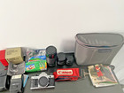 Canon Vintage Camera Lot Ae-1 Program-3 Lens  New Batteries  Case  Speedlite