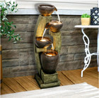 Fountain Water Indoor Tabletop Waterfall Led Decor Light Home Rockery New Modern