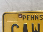 Pennsylvania License Plate Gaw 008 August 1984 Registration