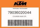 Ktm Genuine Cylinder Head Cpl - 79036020044