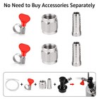 Mrbrew 2pcs Ball Lock Keg Disconnect Set With 1 4   1 Pair-black  Black