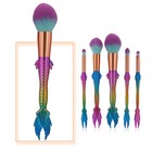 Professional Mermaid Makeup Brushes Set 5pcs Foundation Powder Blush Unicorn Eye