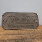 Department Of Army 1950s Locomotive Builders Plate Usax Heavy  Cast Plate 13   6 