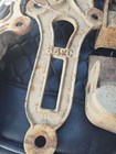 Pair Vintage Richards-wilcox Cast Iron Barn Door Rollers  542c