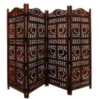 Folding Screen Privacy Room Divider 4 Panel Oriental Asian Ornate Partitions 71 