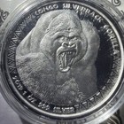 2019 Republic Of Congo 1 Oz Silver Silverback Gorilla Comes In Mint Capsule