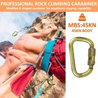 Heavy Duty Alloy Steel Auto-locking Climbing Carabiner - 45kn Twist Lock Cara   