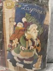 Vintage Bucilla Felt Woodland 18  Santa Stocking Kit 85179 Rare 2005 