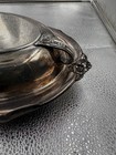 Vintage Holmes   Edwards Double Vegetable Bowl Silver Plate   Spring Garden