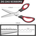 Pinking Shears 9    Zig Zag Scissors For Fabric Professional Handheld Dressmaking