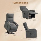Power Lift Recliner Chair For Elderly  Electric Recliner Sofa W remote Control