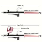 1pc Portable Airbrush Spray Gun 0 3mm Nozzle For Model Cake Car Painting - New