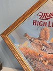 Miller High Life Beer Sign Mirror  first Flush Grouse Wildlife Diamondseries Bar