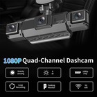4 Channel Dash Cam 4k Car Camera 360 View Wifi Front Rear Inside Left Right 64gb