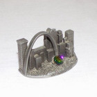 Vtg W a p w Pewter Crystal St Louis Mo Gateway Arch Souvenir Figurine Miniature