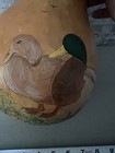 Hand Painted Duck Gourd Folk Art Rustic Country Farmhouse D  cor 10   