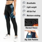 Nicewin Women Cycling Pants Winter Thermal Fleece 4d Padded Bike Tights 3-pocket