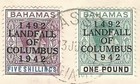 Bahamas July 1943 Censored Registered Airmail Cover - Complete 1942 Columbus Set