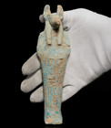 Ancient Egyptian Antiques Anubis Faience Statue Funerary God Figure Artifact Bc