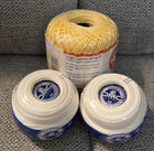 Crochet Cotton Thread   1 Mystery Type Thread - Lot - Mixed Colors And Sizes