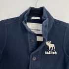 Abercrombie Kids Boys Small Navy Blue Muscle Fit Jacket With Embroidered Logo