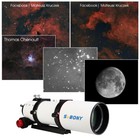 Svbony Sv550 80mm Telescope Astronomical Professional Refractor Ota   Handle Bar