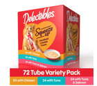 Hartz Delectables Squeeze Up Interactive Lickable Wet Cat  0 5oz  72 Count 