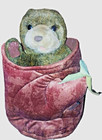 Folkmanis Brown Bear In Tree Stump Peek-a-boo Hand Puppet Forest Animal Plush