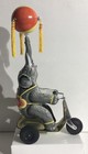 Mechanical Elephant On Bike Tin Toy Schylling Collector Series Repro Vintage Nos