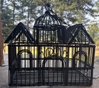 Decorative Metal Cage In The Gothic cathedral Style With Chain For Hanging