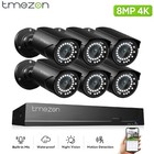 8mp Poe Nvr Security System Human Detect Audio H 265  Remote View Home Security