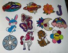 12 Vinta 1970s Makit Bakit Ornaments Already Made Dog Snowflake Flower Butterfly