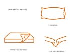 Kids Sheet Complete Sets And Printed Design Flat  Fitted Sheet And Pillow Case