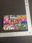 Colorful Bright Genuine Ipsy    graffiti    Makeup Bag With Purple Zipper Logo