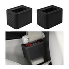 2 Pcs Seat Belt Buckle Holder  Silicone Seatbelt Buckle Booster For Easy Black