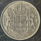 1943 - Wd - Silver - Canadian Half Dollar - Canada 50 Cents  Lot  71a